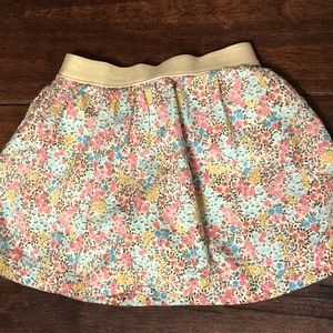 Carter’s floral/gold waistband skirt/skort